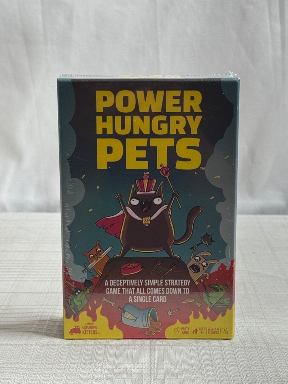 Power Hungry Pets Card Game Strategy Party Game Exploding Kittens NEW SEALED